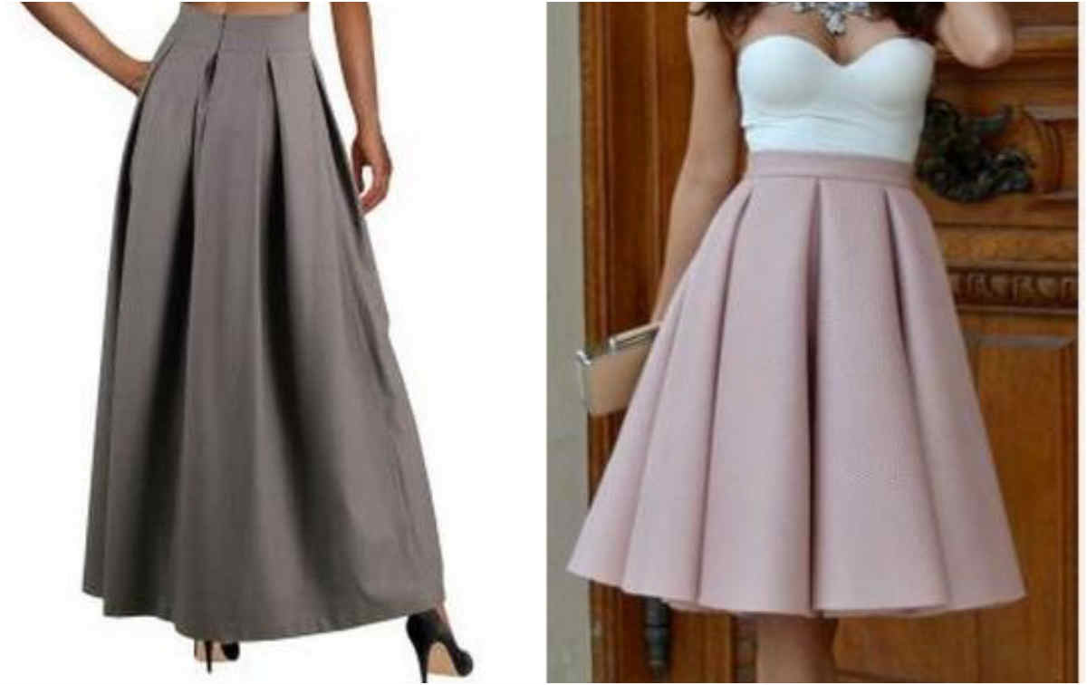 Готовая выкройка юбки на кокетке | Pattern skirt